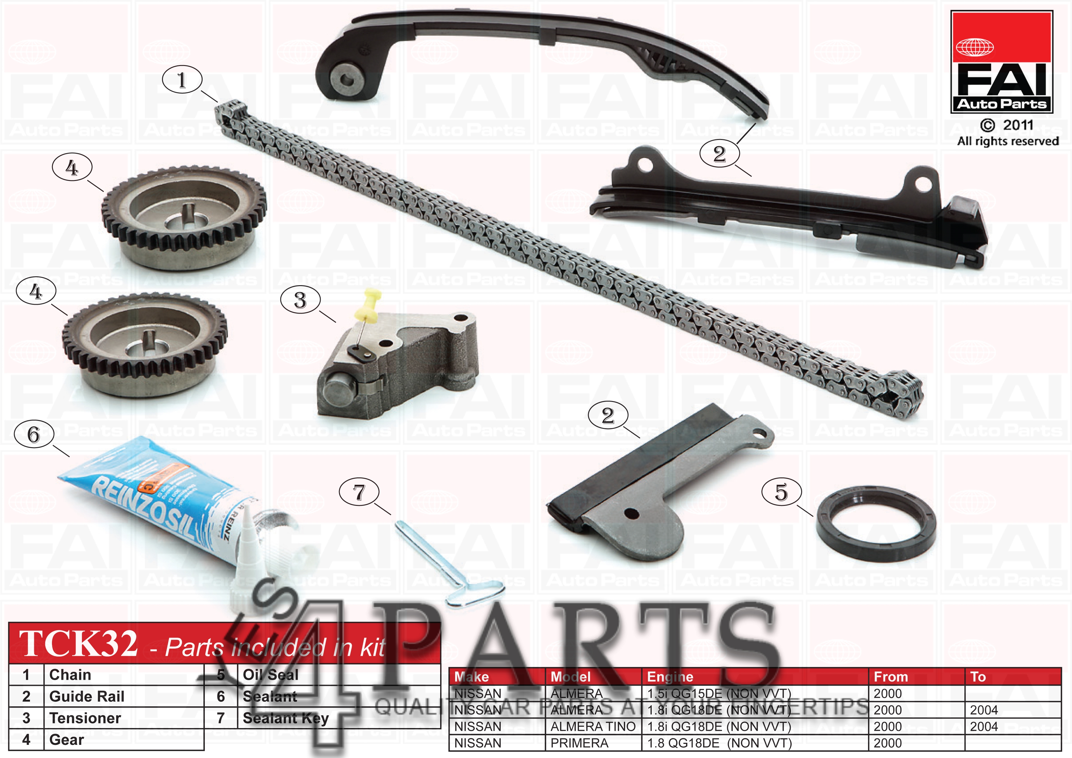 Nissan almera timing chain kit #6
